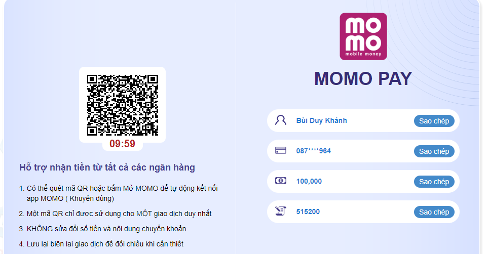 S666 cung cấp nhiều phương thức nạp tiền khác nhau