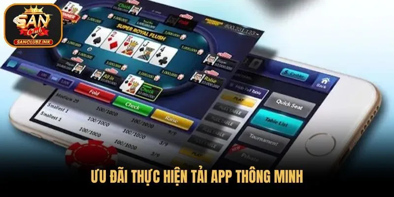 Ưu đãi thực hiện tải app thông minh
